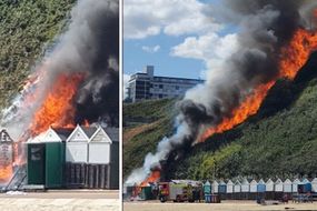 Bournemouth beach fire: Huge blaze erupts in front of terrified crowds